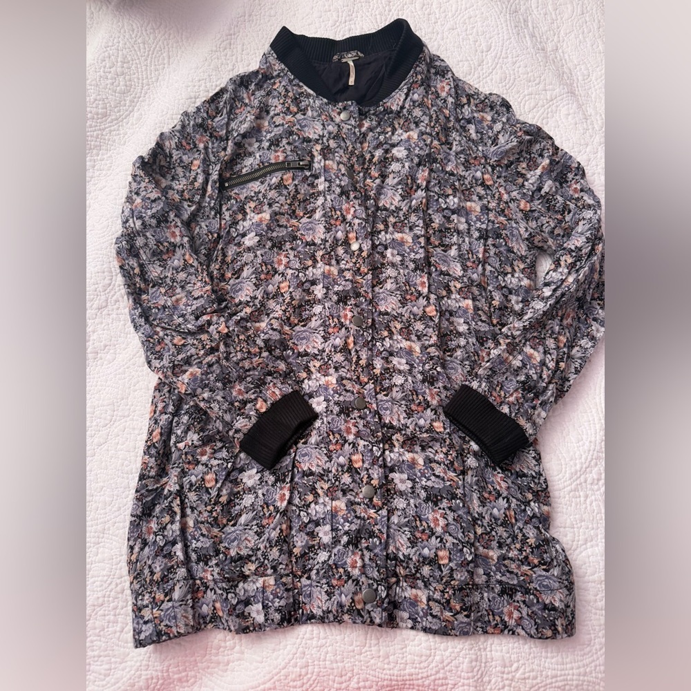 Free People Floral Women's Jacket - size medium